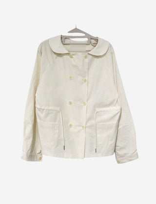 Collared double-breasted military jacket
