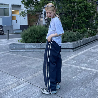 Spring Nylon Bicolor Pants
