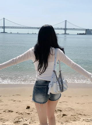 Summer slit collar cardigan (7 colors)