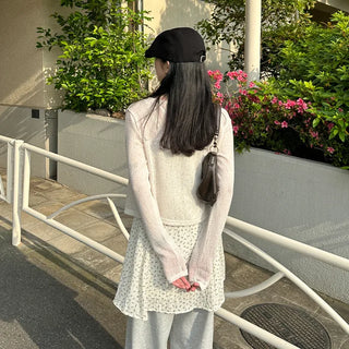 Flower Shirring Camisole Dress