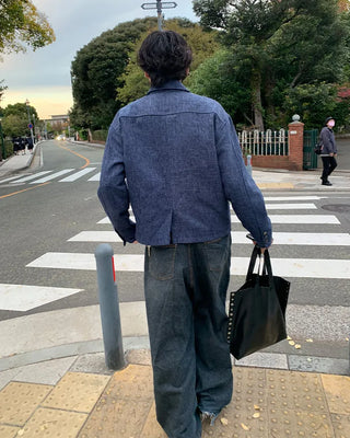 Tweed collar jacket