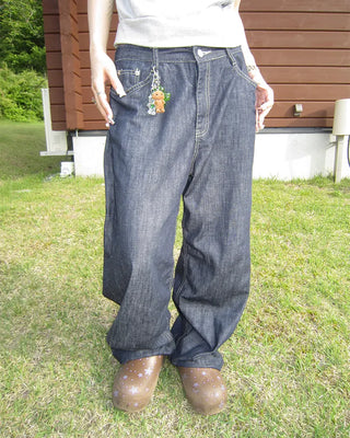Summer Rigid Wide Denim Pants