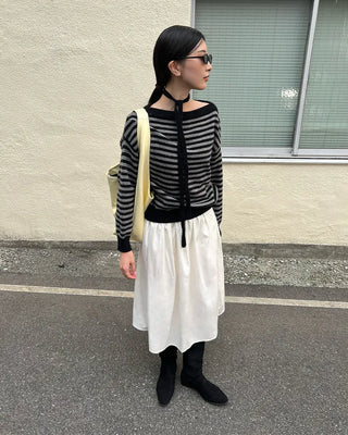 Suede Shirring Long Boots
