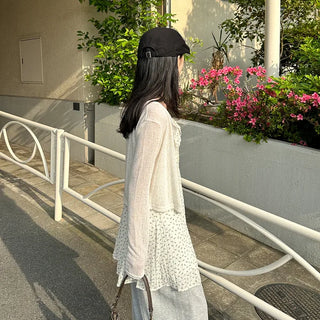 Flower Shirring Camisole Dress