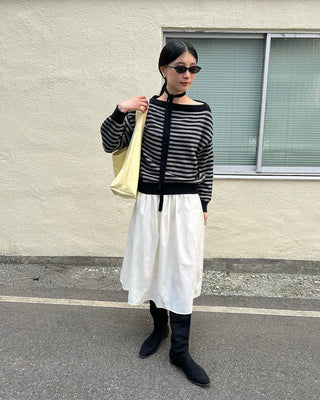 Suede Shirring Long Boots