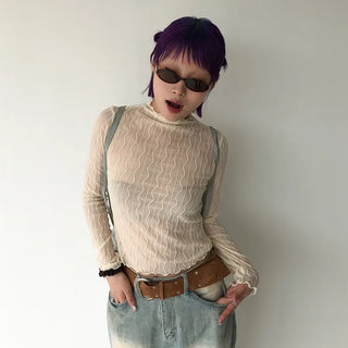 Wide suede point belt