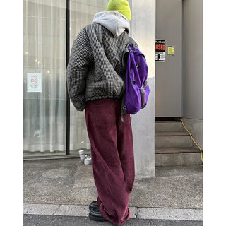 Corduroy wide-leg pants