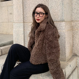 Boucle High-Neck Jacket