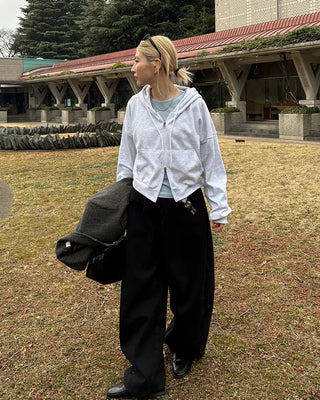 Wide cotton pants