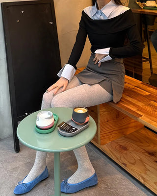Slit A-line mini skirt