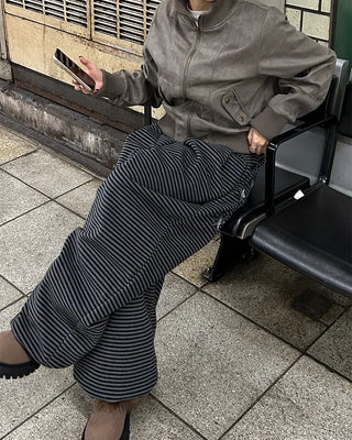 (Unisex) Check Patch Point Border Fleece Pants