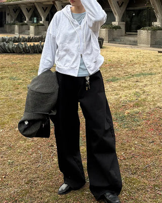 Wide cotton pants