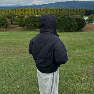Ribbon Hooded Down Jumper