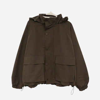 Oversized hooded blouson