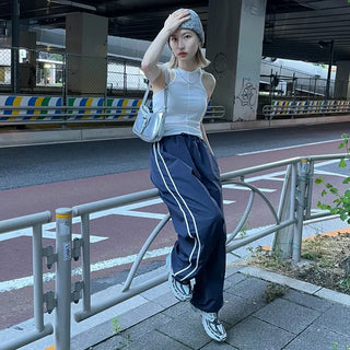 Spring Nylon Bicolor Pants