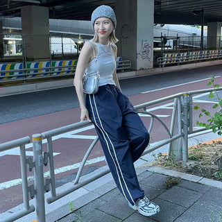Spring Nylon Bicolor Pants
