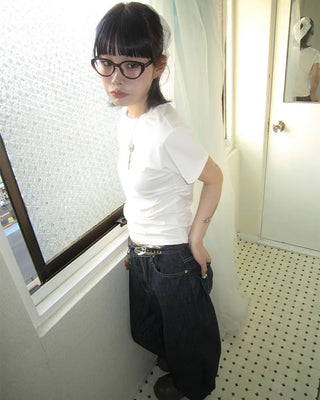 Summer Rigid Wide Denim Pants