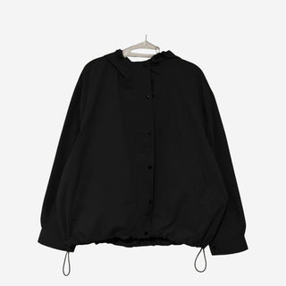 Two-tone hooded blouson