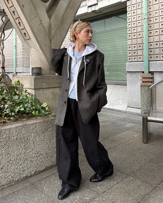 Wide cotton pants