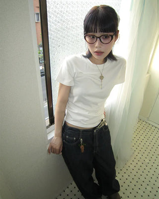 Summer Rigid Wide Denim Pants