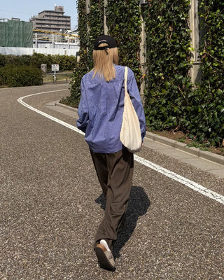 One-pocket gingham check shirt