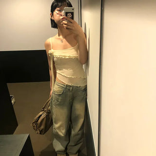 Rose Frill Camisole