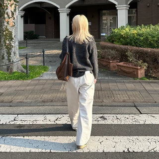 Melange Round Neck Knit