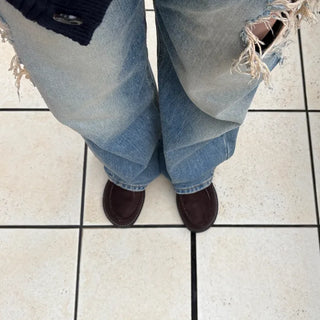 Basic round flat shoes