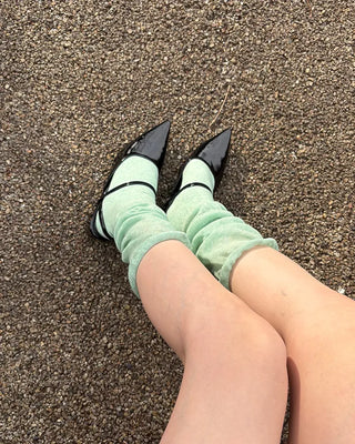 See-through knee-high socks
