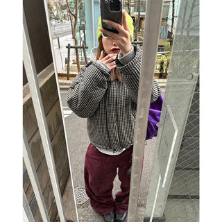 Corduroy wide-leg pants