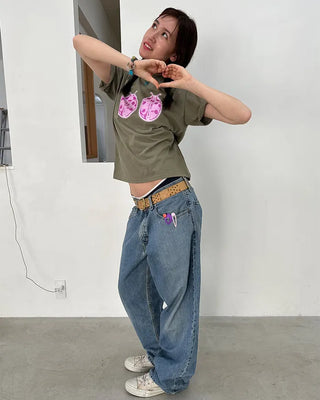 (ORIGINAL) Double Ladybird Half-Sleeve T-Shirt