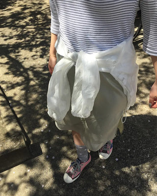 Layered Nylon Easy Skirt