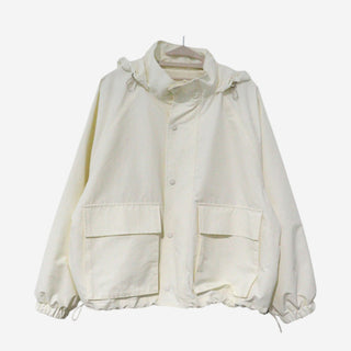 Oversized hooded blouson