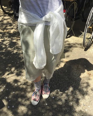 Layered Nylon Easy Skirt