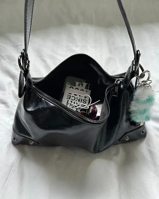 Eyelet Square Shoulder Bag