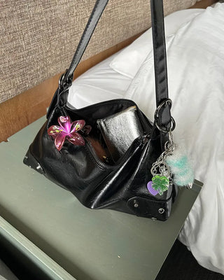 Eyelet Square Shoulder Bag