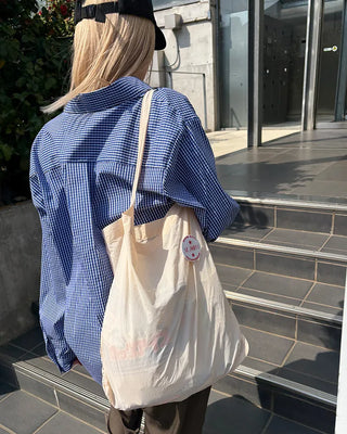 One-shoulder cotton bag