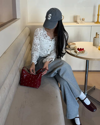 Lace sheer cardigan