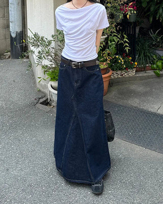 Shirred Off-Shoulder T-Shirt