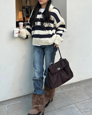 2-way one-shoulder suede Kelly bag