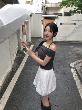 Balloon mini skirt (4 colors)