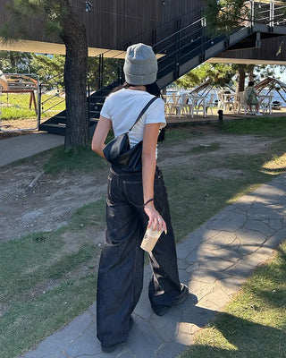 Summer Rigid Wide Denim Pants