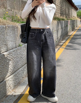 Snap wide pants