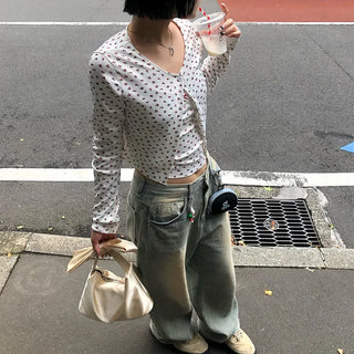 Flower Camisole Cardigan Set