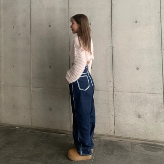 Mohair cropped knit