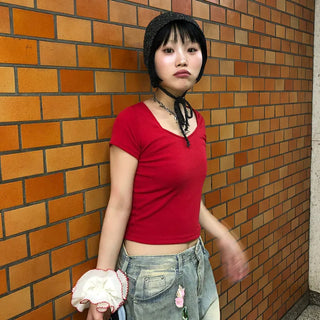 Square Rib Short-Sleeve T-Shirt
