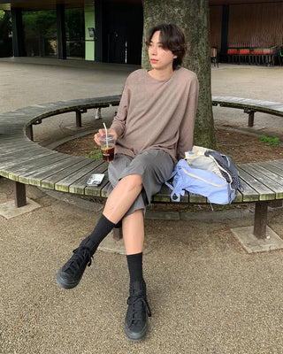 (Unisex) Striped Bermuda Shorts