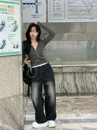 Slim Rib Hoodie