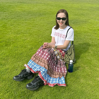 Hippie patchwork skirt