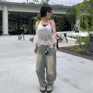 Ribbon Shirring Shoulder Bag